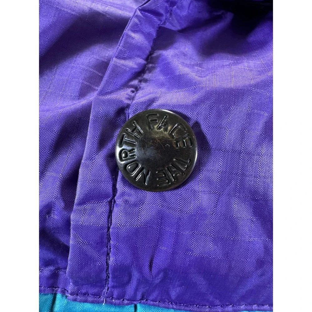 Vintage 90s The North Face Anorak Pullover Jacket Mens Small Purple Teal